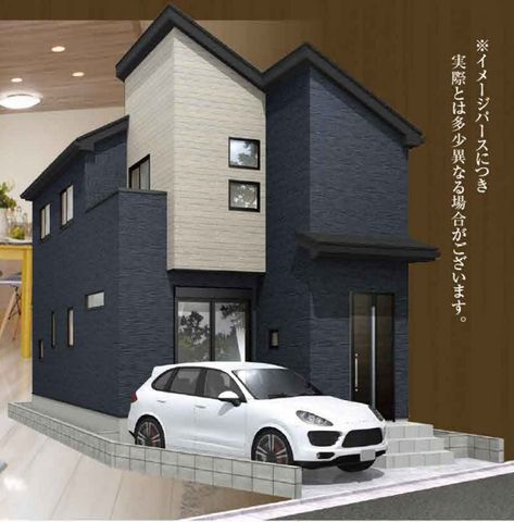 千葉県市川市国分2丁目の新築一戸建ての現地外観写真