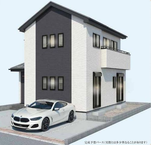 千葉県市川市中国分5丁目の新築一戸建ての現地外観写真