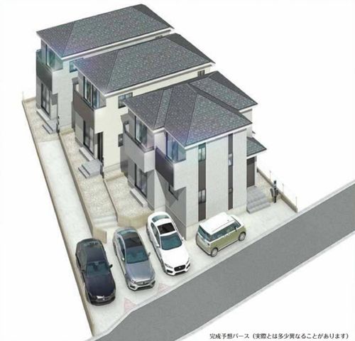 千葉県市川市真間5丁目の新築一戸建ての現地外観写真