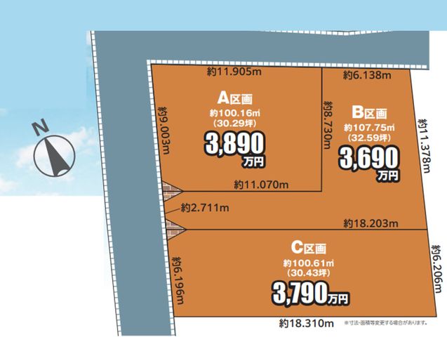 ��t�����ˎs���ːV�c �̓y�n�̋��}