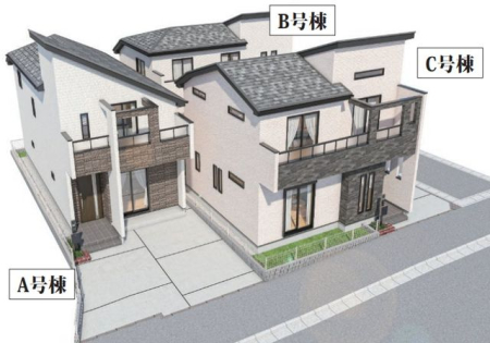 ��t���s��s������1���ڂ̐V�z��ˌ��Ă̌��n�O�ώʐ^