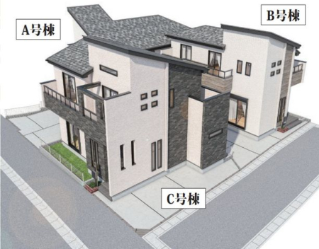 ��t���s��s������1���ڂ̐V�z��ˌ��Ă̌��n�O�ώʐ^