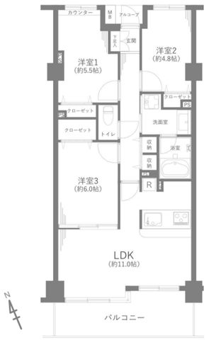 千葉県市川市二俣1丁目の中古マンションの画像